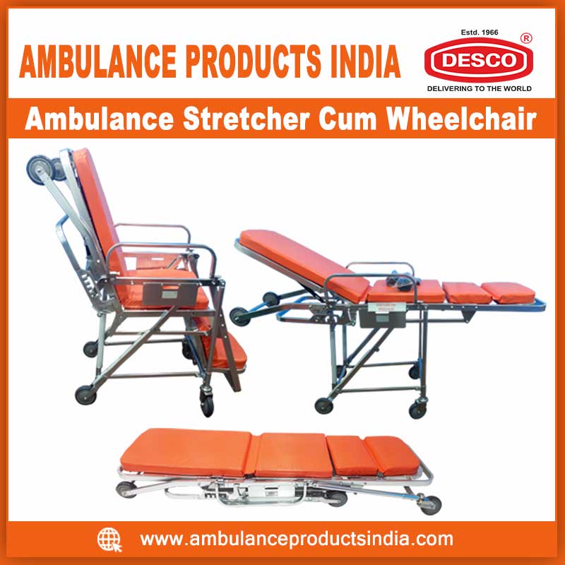 Ambulance Stretcher Cum Wheelchair